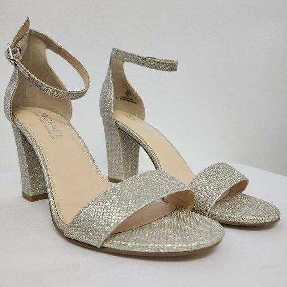 Michael Shannon Silver Heeled Sandals 8.5 - Picture 3 of 12